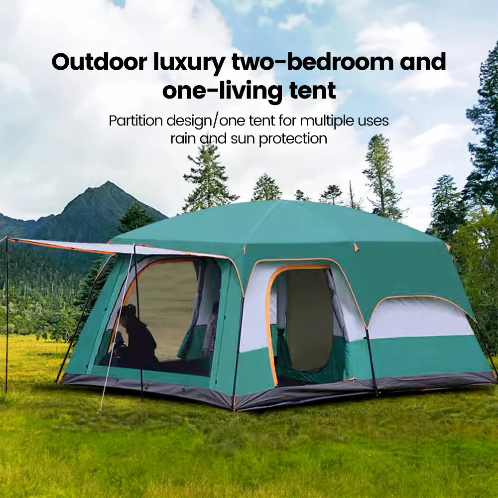 Spacious and Durable 10 Person Camping Tent for Family Adventures image 5