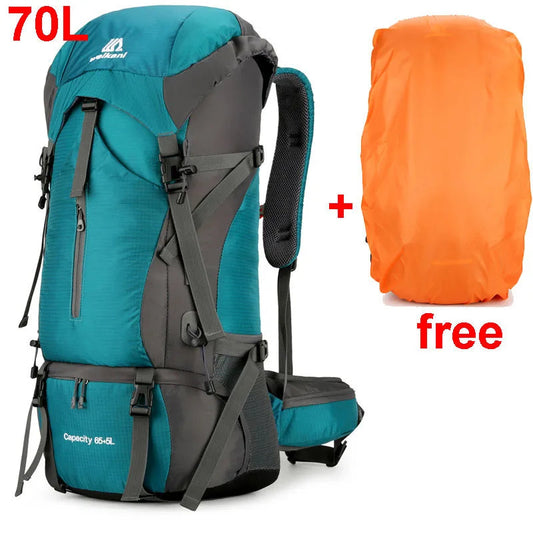 70L Nylon Camping Backpack – Durable Travel Bag for Outdoor Adventures image 6