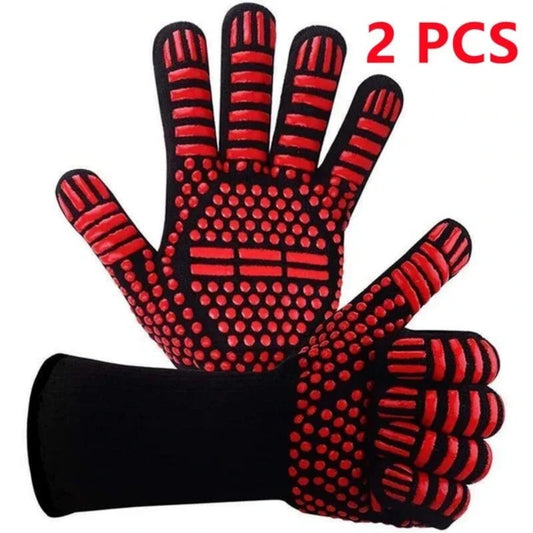 1472°F Heat Resistant Oven Mitts – Silicone BBQ &amp; Grilling Gloves image 6