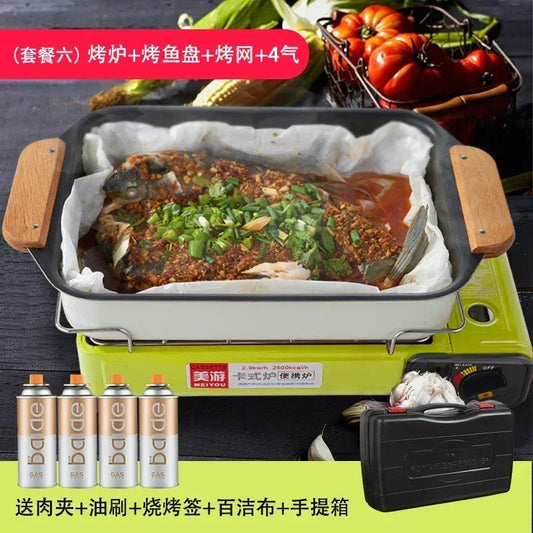 Portable Barbecue Stove – Smokeless Grill &amp; Dual-Purpose Gas Oven image 6