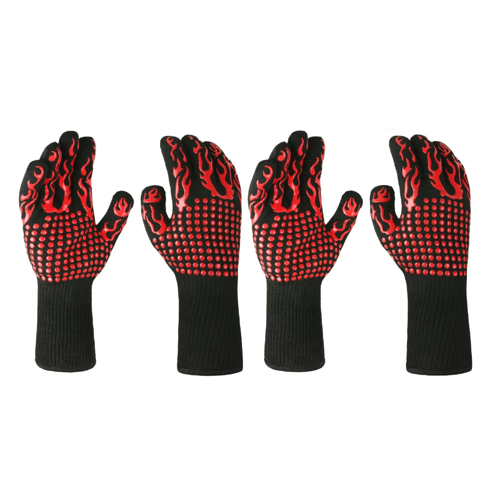 Flame Retardant Non-slip BBQ Fire Gloves – Ultimate Heat Protection image 7