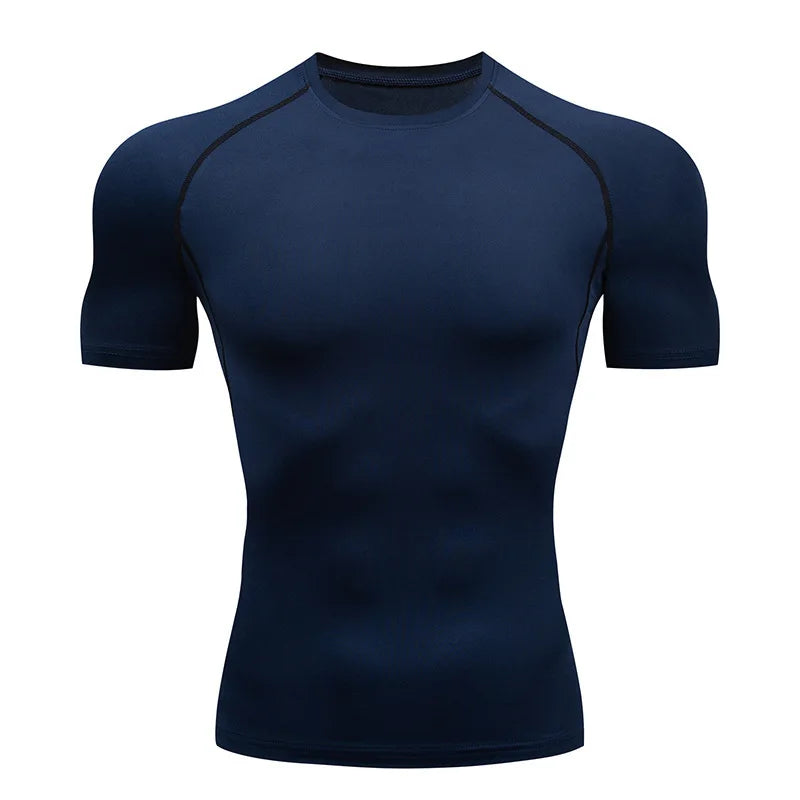 Men's Quick-Dry Sport T-Shirt – Ideal for Gym &amp; Running - navy, L image