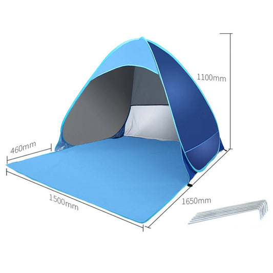 Quick Automatic Beach Tent – Portable Sun Shelter for Outdoor Adventures image 1