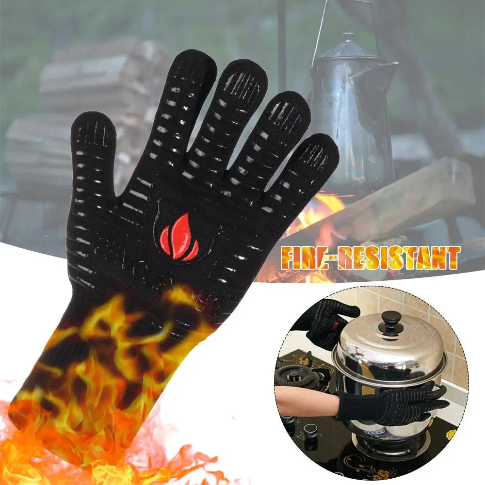 Heat-Resistant Gloves for Safe Fireplace and Stove Handling image 3