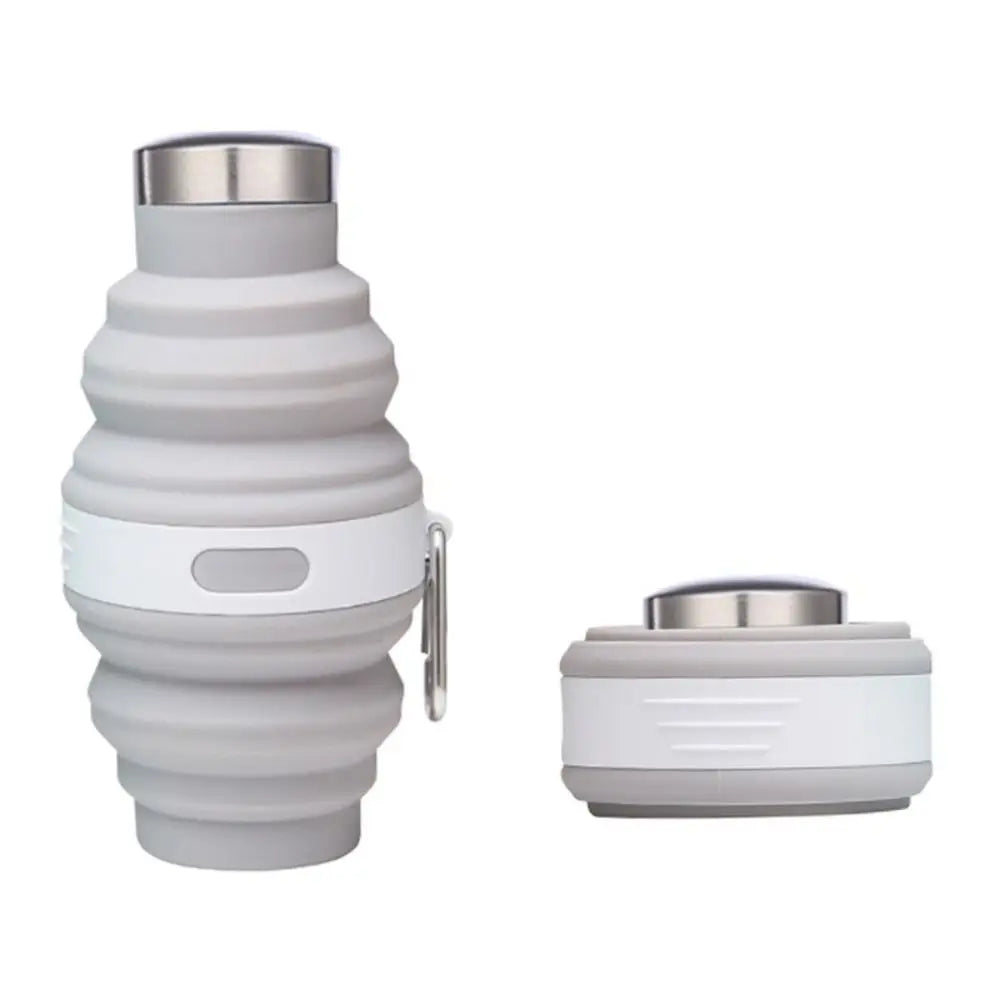 Reusable Collapsible Water Bottles – Silicone Hiking Cups with Carabiner image 3