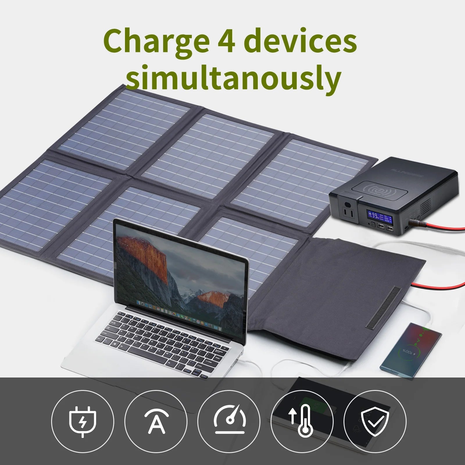ALLPOWERS Solar Powerbank 41600mAh – Portable Power Solution for Outdoor Enthusiasts image 2