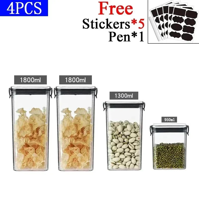 Stackable Plastic Food Storage Containers – Versatile Kitchen Organization image 24