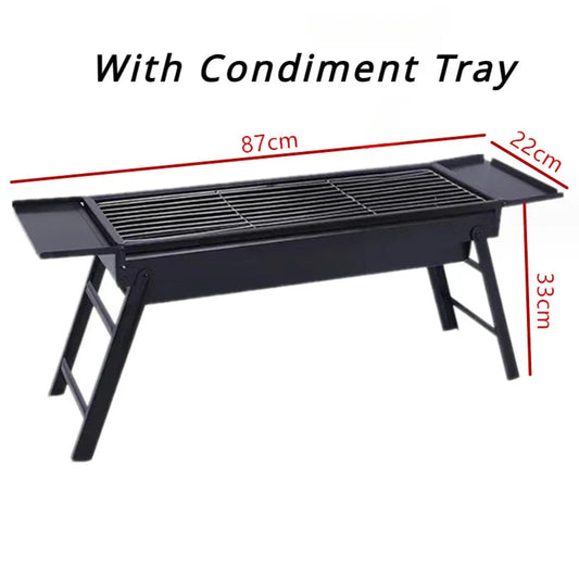 Portable 60cm Foldable Barbecue Grill for Outdoor Gatherings image 2