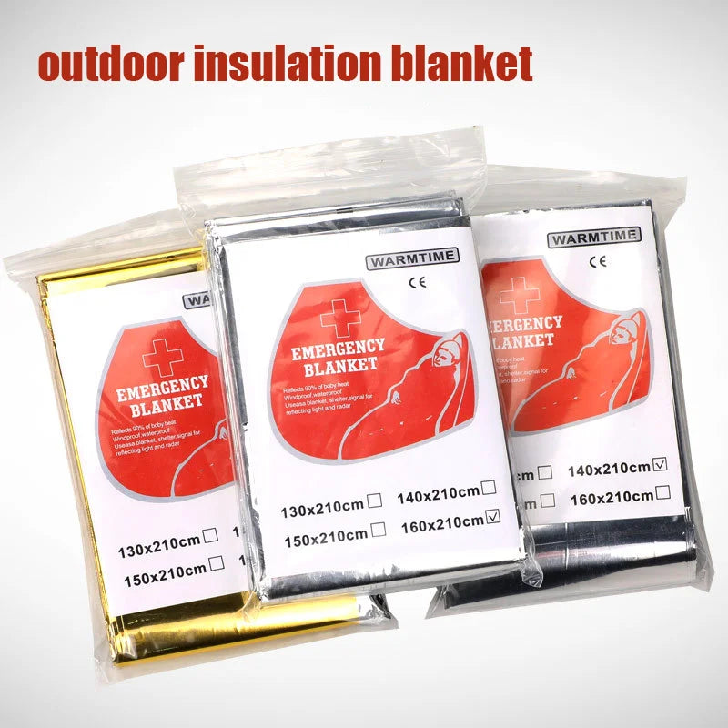 Outdoor Insulation Portable Foil Emergency Blanket – Essential Survival Gear image 0