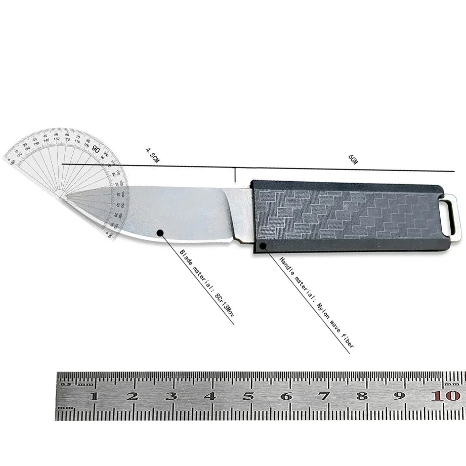 2425 Mini Pocket Fixed Blade: Compact Survival Knife for Outdoor Enthusiasts - without logo image