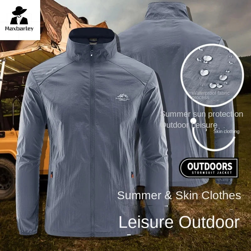 Summer Skin Windbreaker – Men's Ultra Light UV Sunscreen Jacket image 3