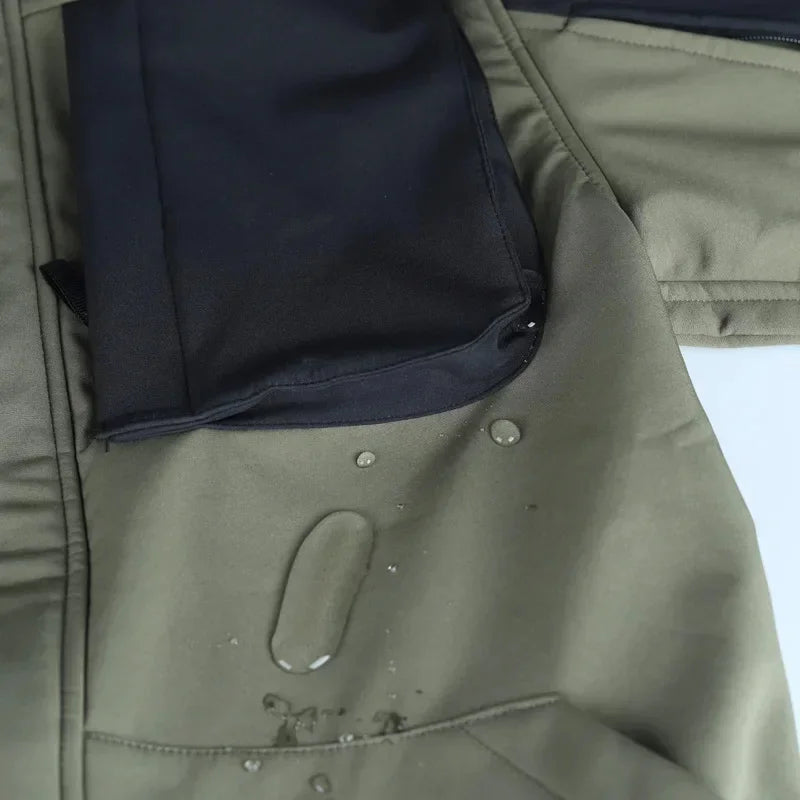 Winter Fleece Jacket for Men – Tactical Motorcycle Coat image 4
