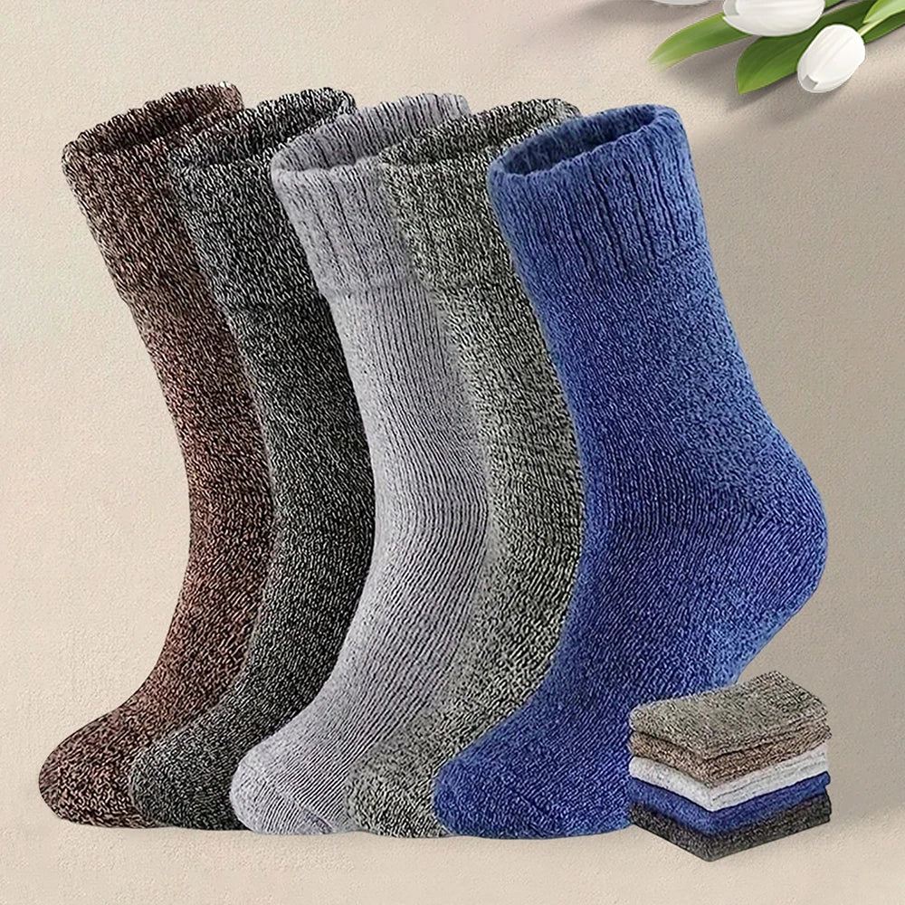 Cozy Comfort: Thick Woolen Socks for Men – Perfect for Autumn &amp; Winter image 2