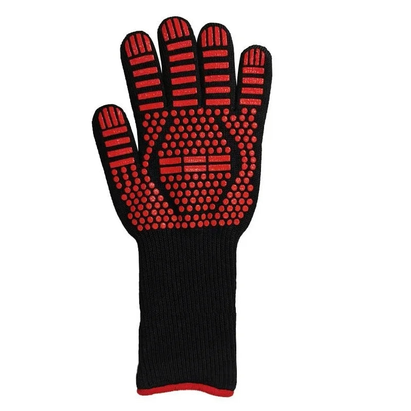 One Piece BBQ Gloves – High-Temperature Resistance Oven Mitts image 8