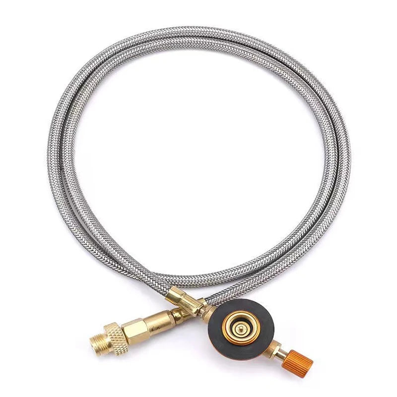 Outdoor Camping Stove Butane Gas Adapter – Essential Cooking Accessory - 1m Tube image