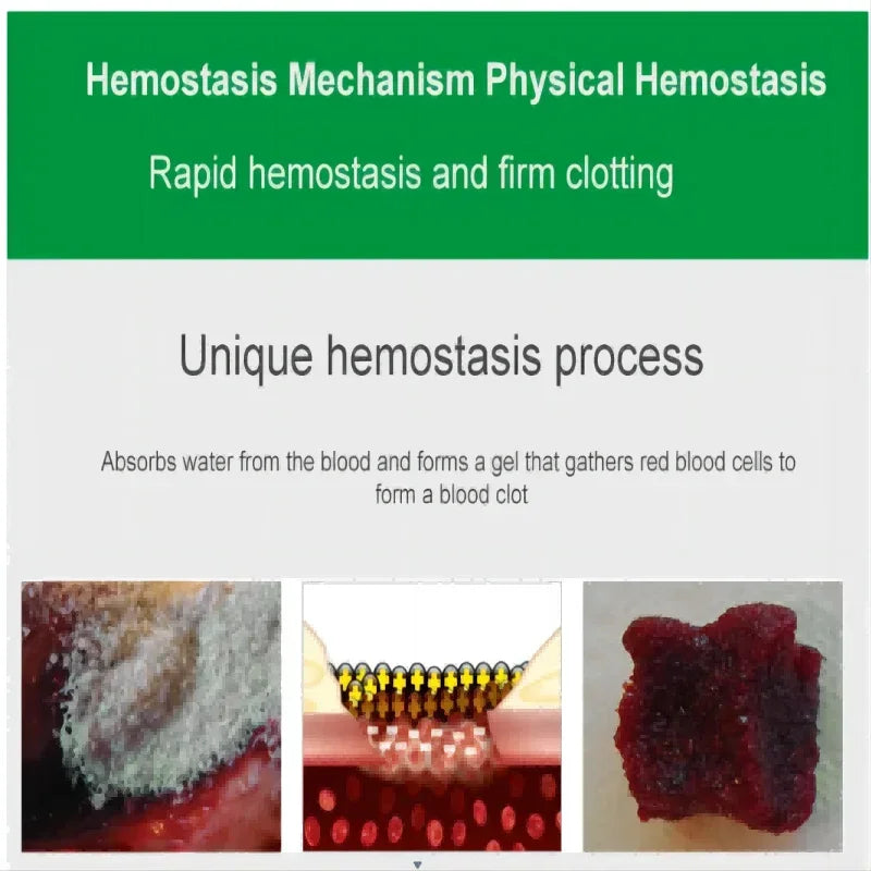 Chitosan Powder Applicator with Hemostatic Granule Bandage for Emergency Use image 4