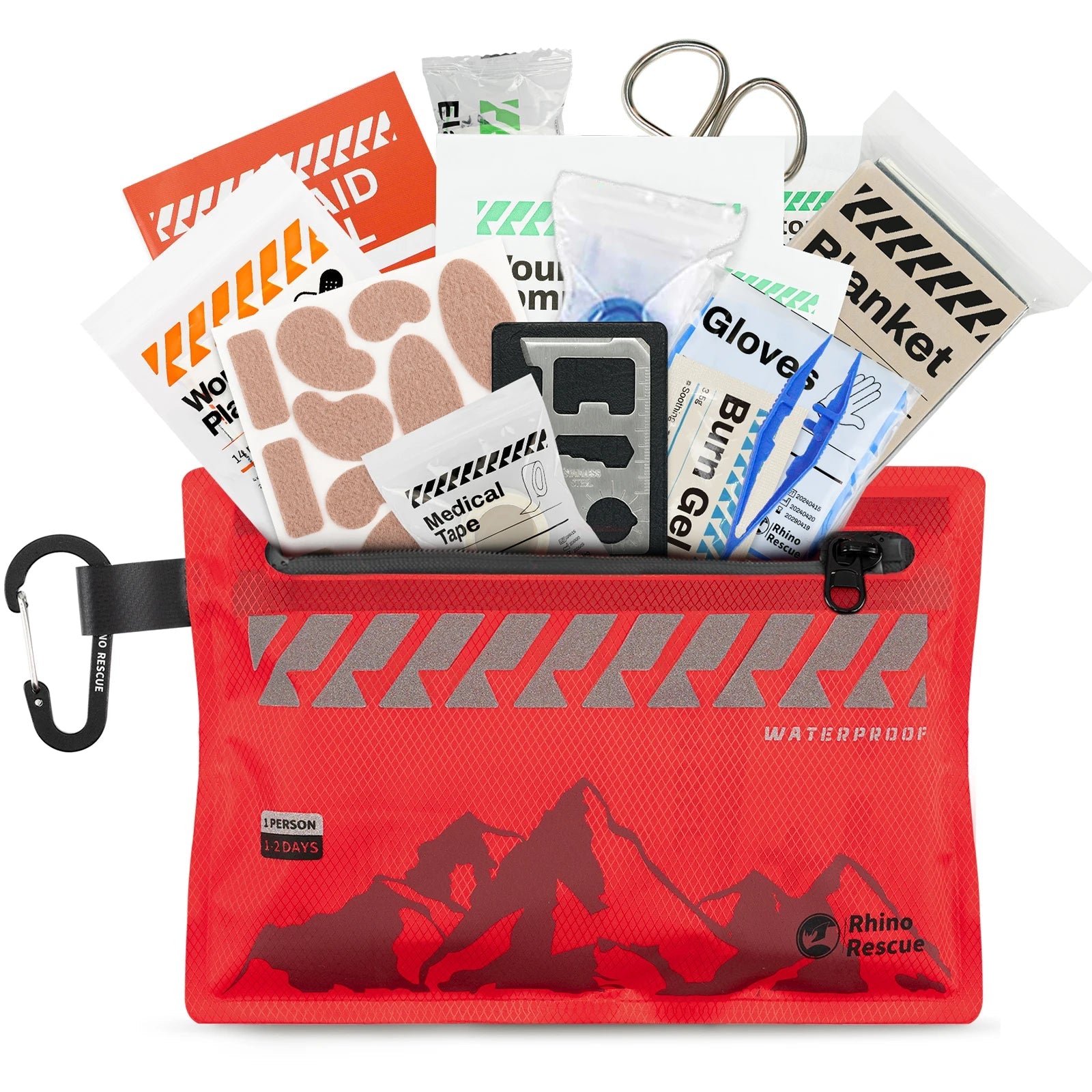 Rhino Rescue Small First Aid Kit – Essential Ultralight Waterproof Medical Kit image 0