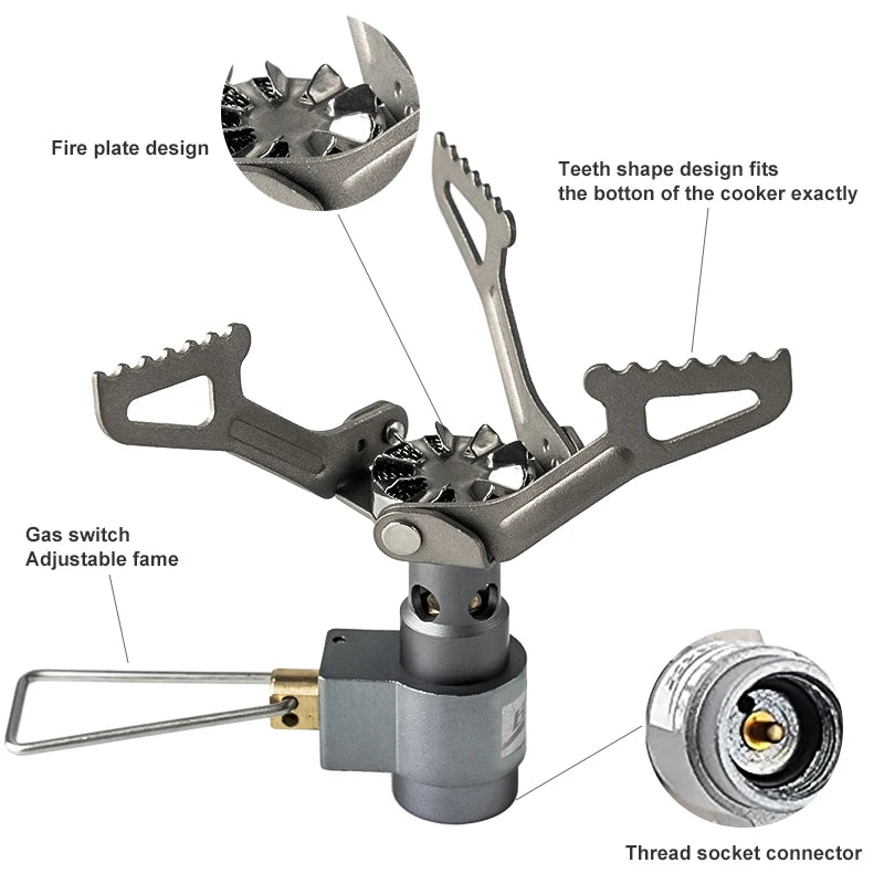 BRS Outdoor Gas Stove – Ultralight Titanium Camping Burner for Adventurers image 2