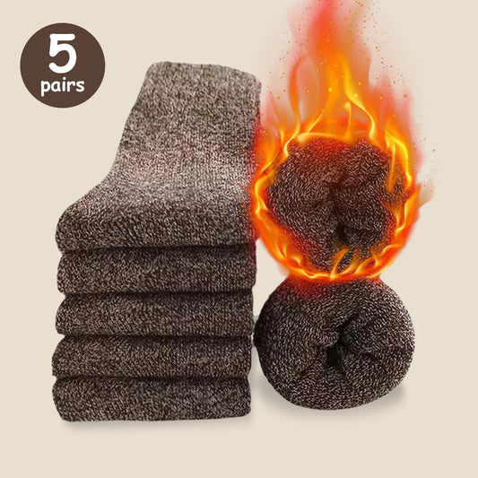 Cozy Comfort: Thick Woolen Socks for Men – Perfect for Autumn &amp; Winter image 6