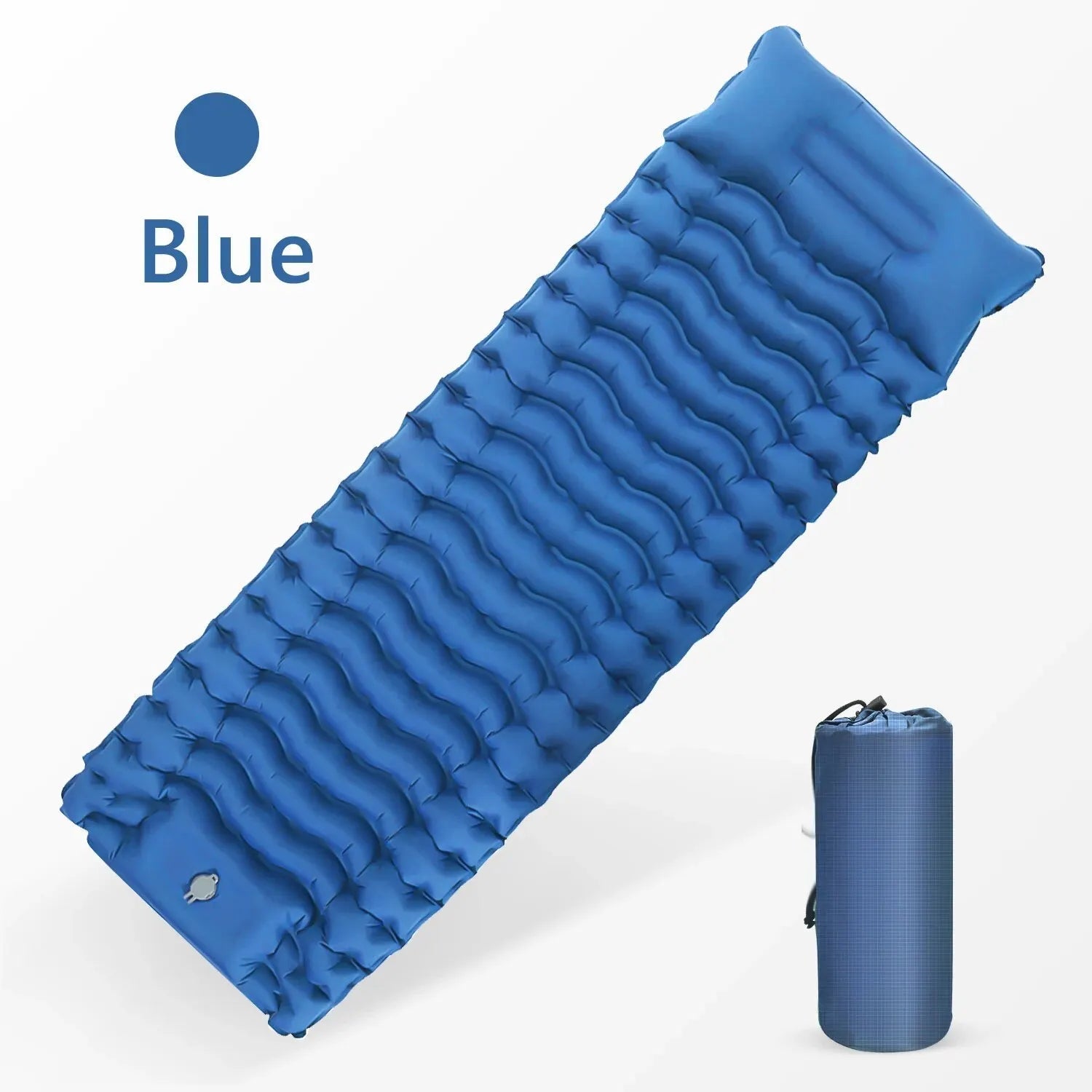 WESTTUNE Outdoor Camping Inflatable Mattress – Comfort for Travel &amp; Adventure - Blue, One Seat image