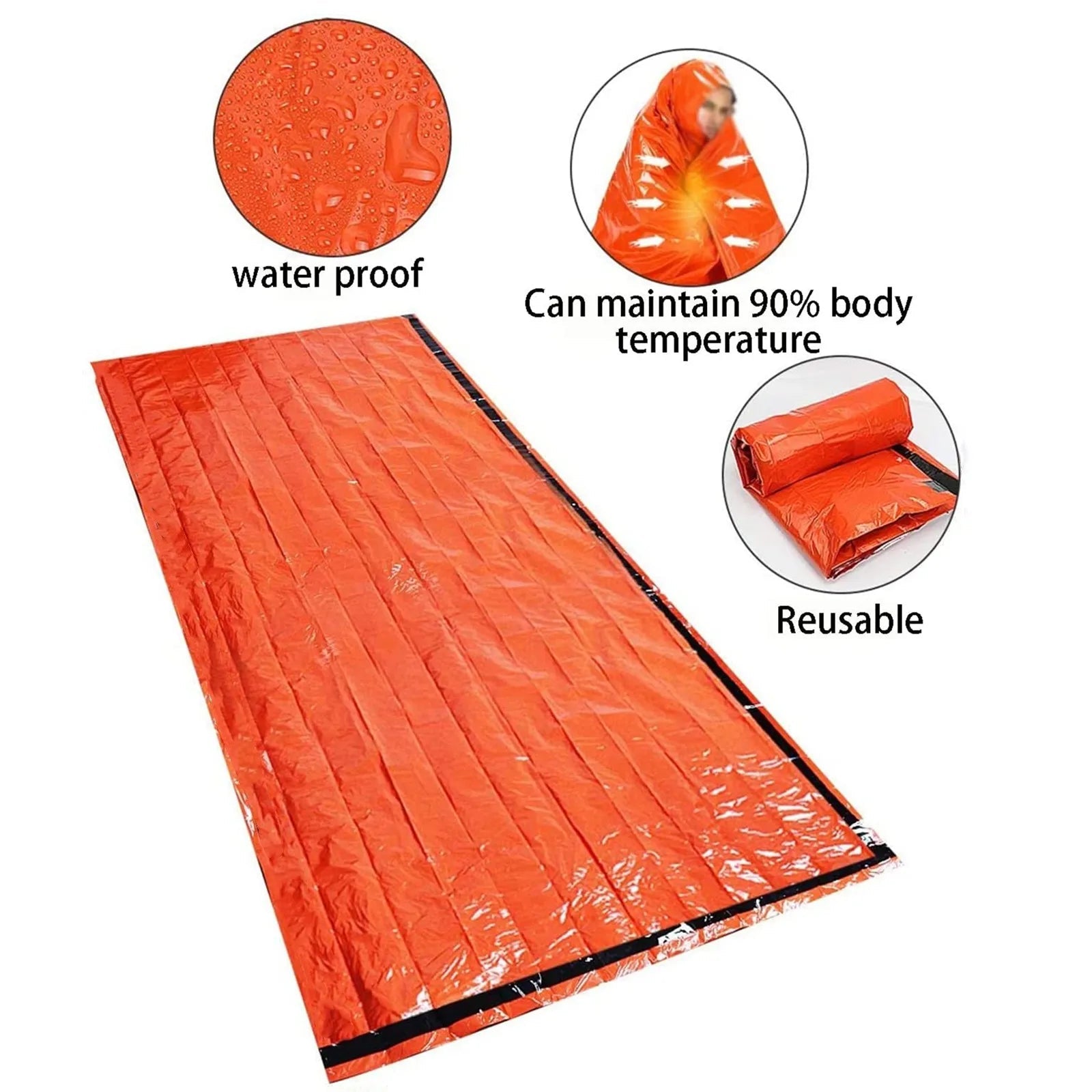 2 Person Emergency Shelter Bivy Survival Tent Kit – Essential Outdoor Gear image 2