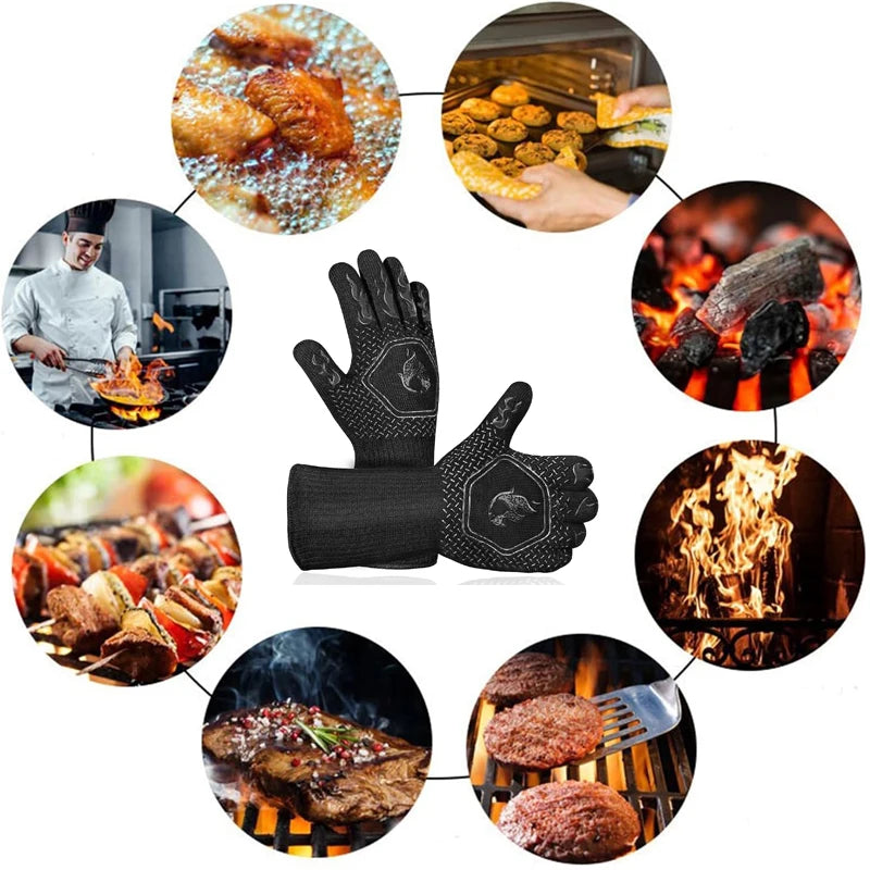 Heat-Resistant Silicone Oven Gloves for Safe Cooking &amp; Grilling image 1