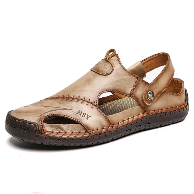 Summer Sandals for Men – Classic Roman Leather Sandals 2024 image