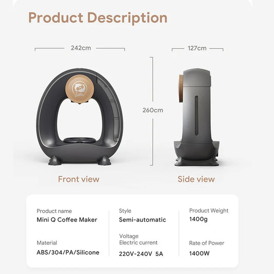 Portable Coffee Maker – Low Decibel Americano Capsule Machine image 1