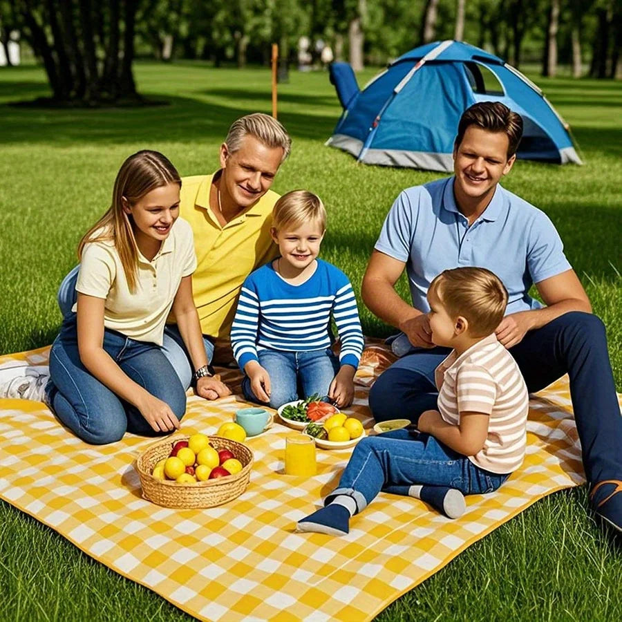 Yellow Green Red Foldable Picnic Mat – Perfect for Outdoor Adventures image 5