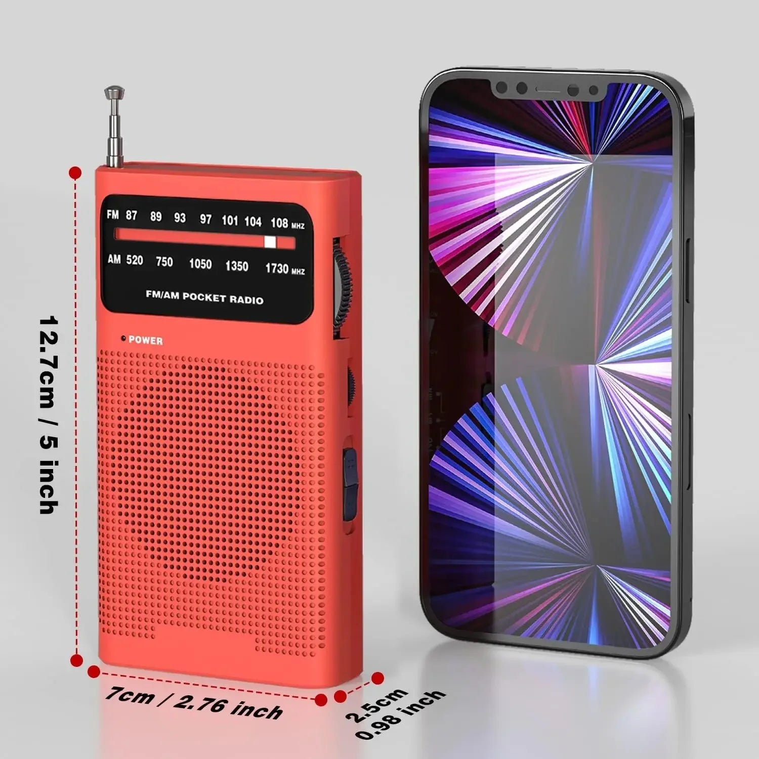 Compact Emergency Survival Radio – Portable AM/FM Analog Pocket Radio image 4
