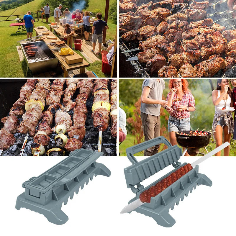 Kabab Koobideh Skewers – Premium Stainless Steel BBQ Tools image 2