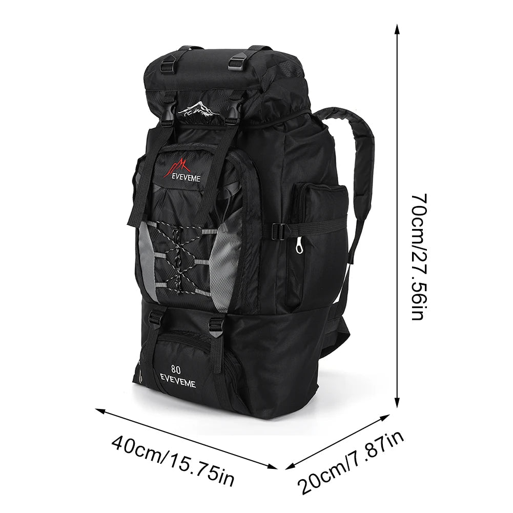 80L Waterproof Hiking Backpack – Perfect for Camping &amp; Trekking Adventures image 5