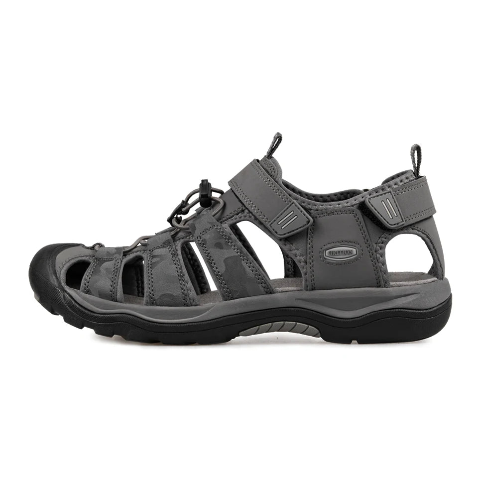GRITION Men Outdoor Sandals – Versatile and Comfortable Beach Shoes image