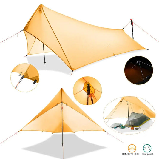310g Ultralight Camping Shelter Rain Fly Tent – Durable &amp; Waterproof image 5