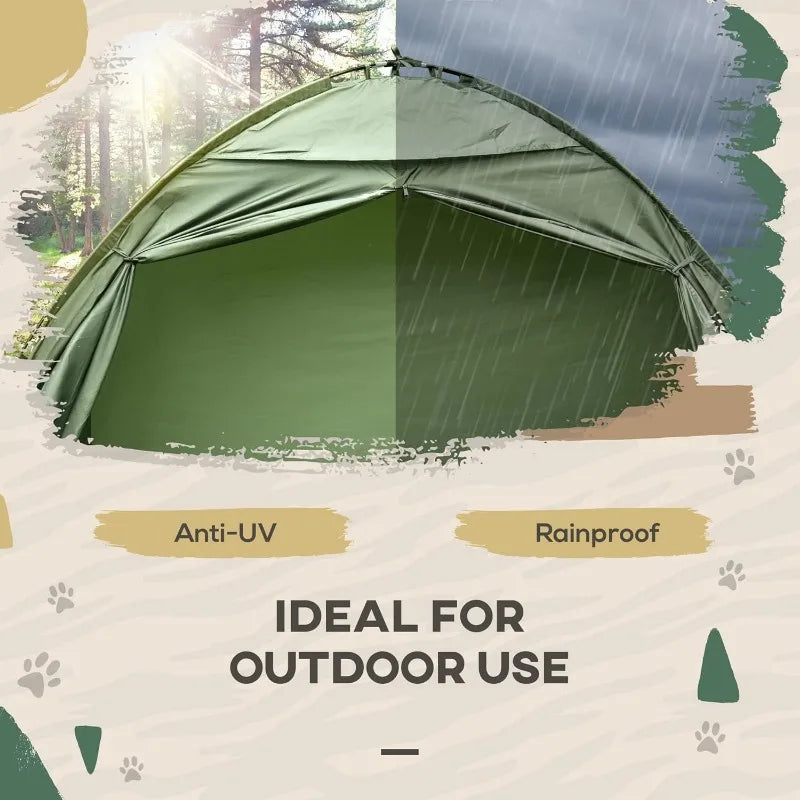 Outsunny Camping Tent Cot – Single Person Off-Ground Shelter Combo image 3