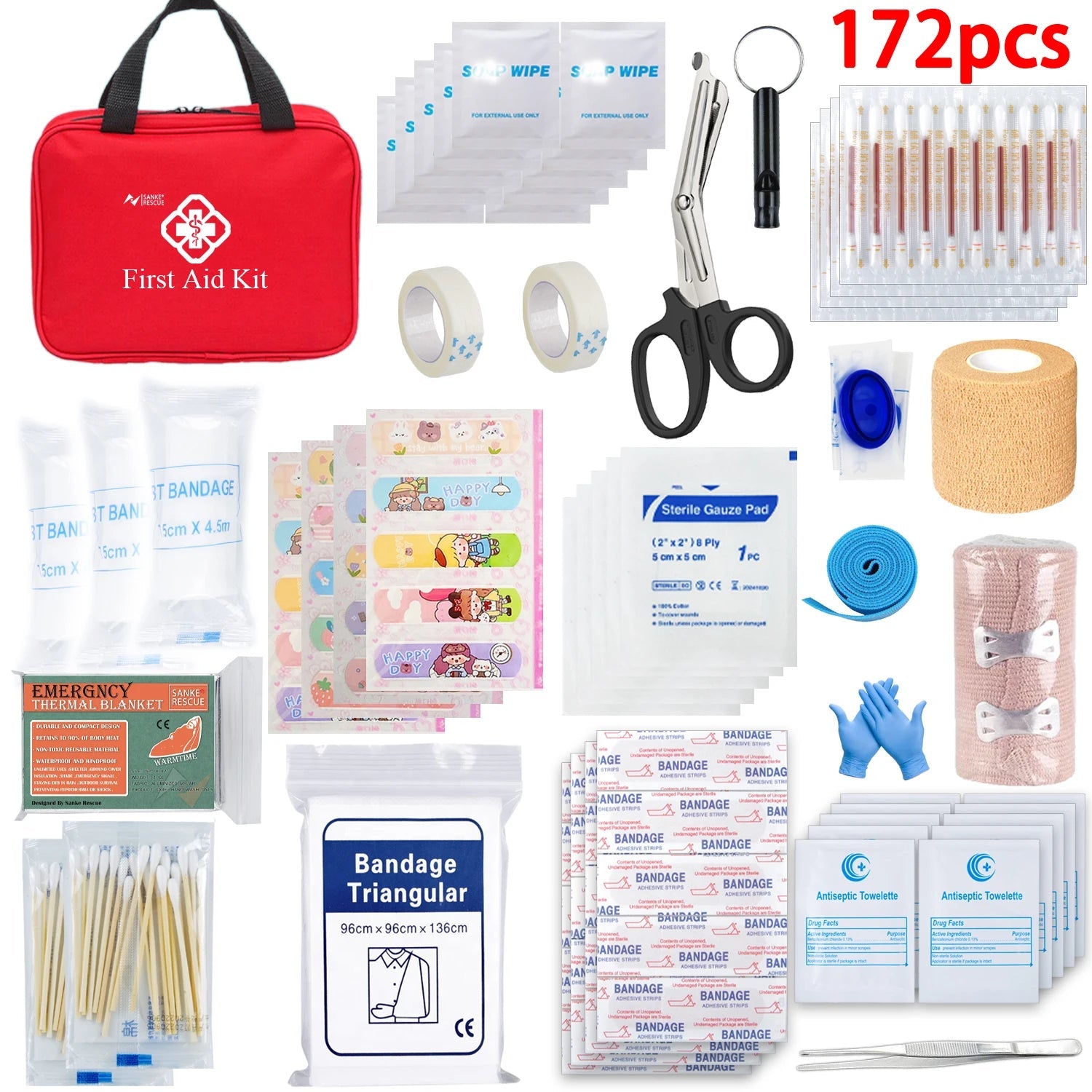 First Aid Kit 26-401 Piece Tactical Emergency Kit for Survival image 0