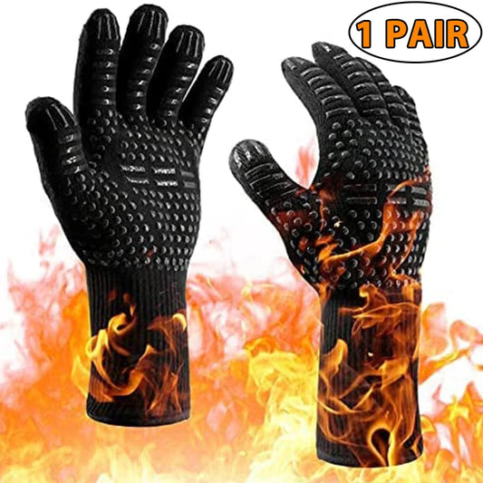Heat-Resistant Silicone Oven Gloves for Safe Cooking &amp; Grilling image 6