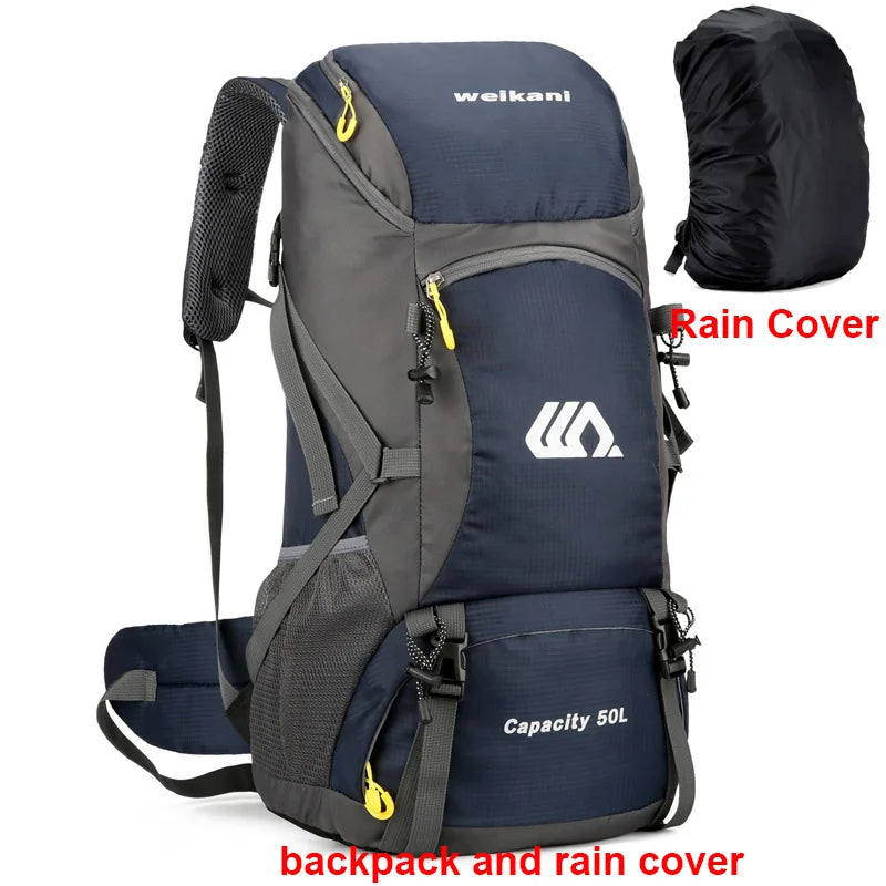 50L Travel Backpack for Men – Waterproof Hiking &amp; Camping Bag - BU Bag ad cover image