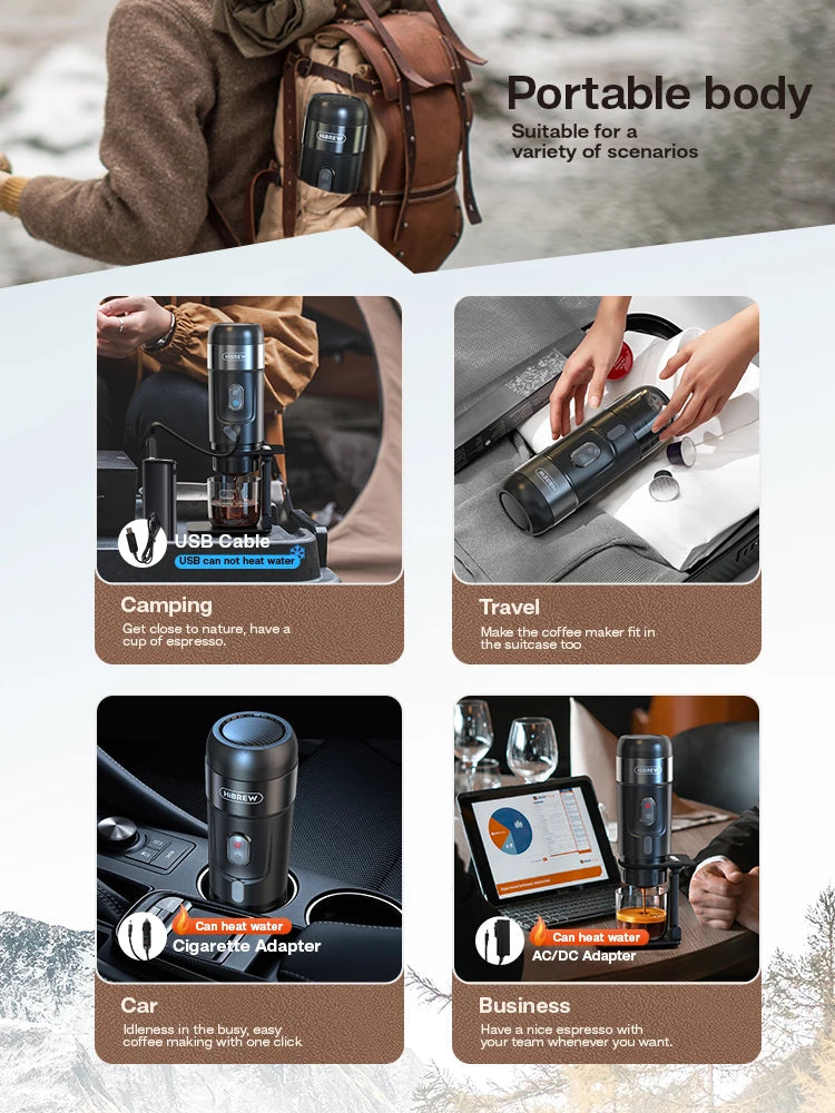 HiBREW Portable Coffee Machine – Your On-the-Go Espresso Solution image 2