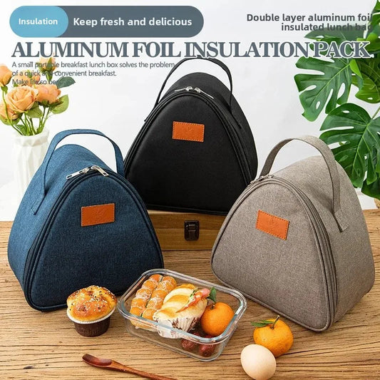 Portable Triangle Insulation Bag – Perfect for Rice, Sandwiches, and More image 1