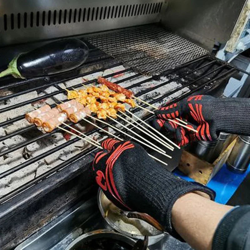 Flame Retardant Non-slip BBQ &amp; Oven Gloves – Extreme Heat Resistance image 2