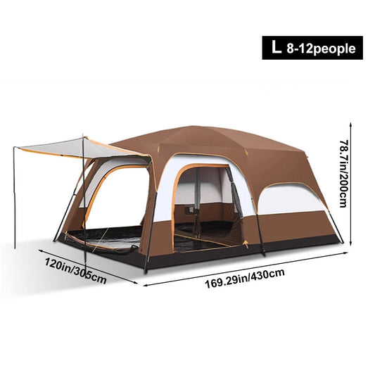 2025 Upgraded 4 Season Camping Tent – Ideal for 3-12 Person Family Adventures image 6