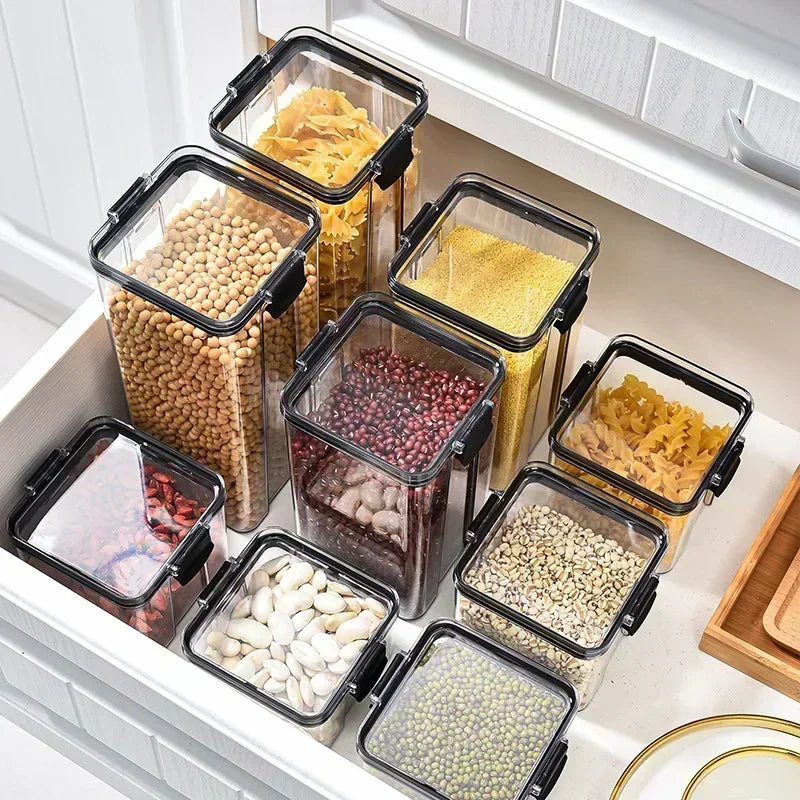 Stackable Plastic Food Storage Containers – Versatile Kitchen Organization image 0
