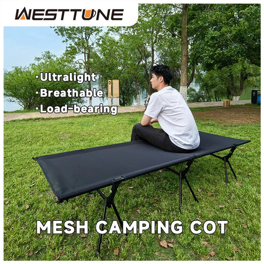 WESTTUNE Ultralight Mesh Camping Bed – Perfect for Outdoor Adventures image 0