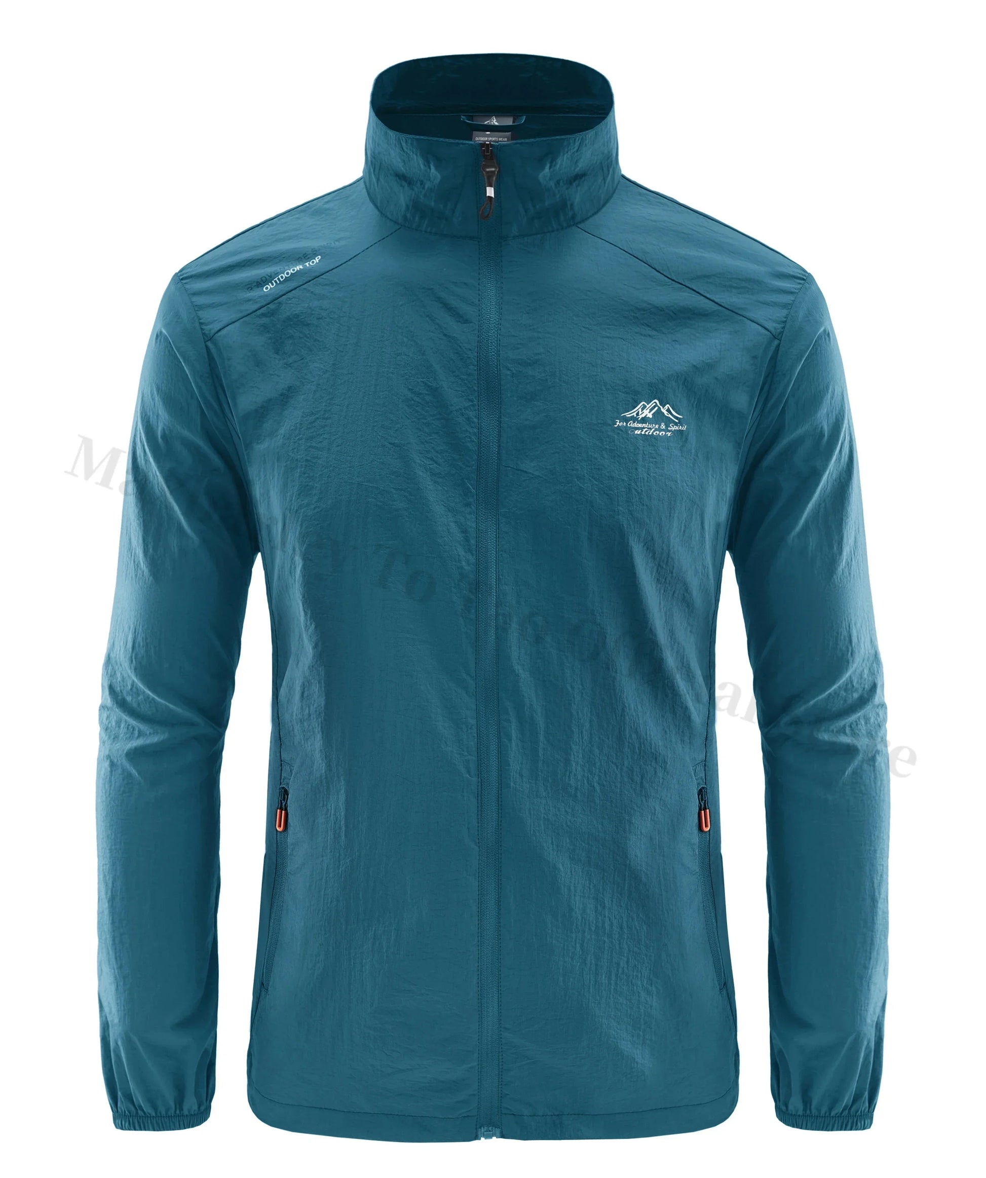 Summer Skin Windbreaker – Men's Ultra Light UV Sunscreen Jacket - Denim BlueSF, (AS) M or (EU) XXS image