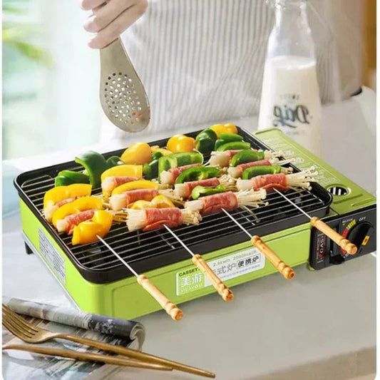 Portable Barbecue Stove – Smokeless Grill &amp; Dual-Purpose Gas Oven image 1