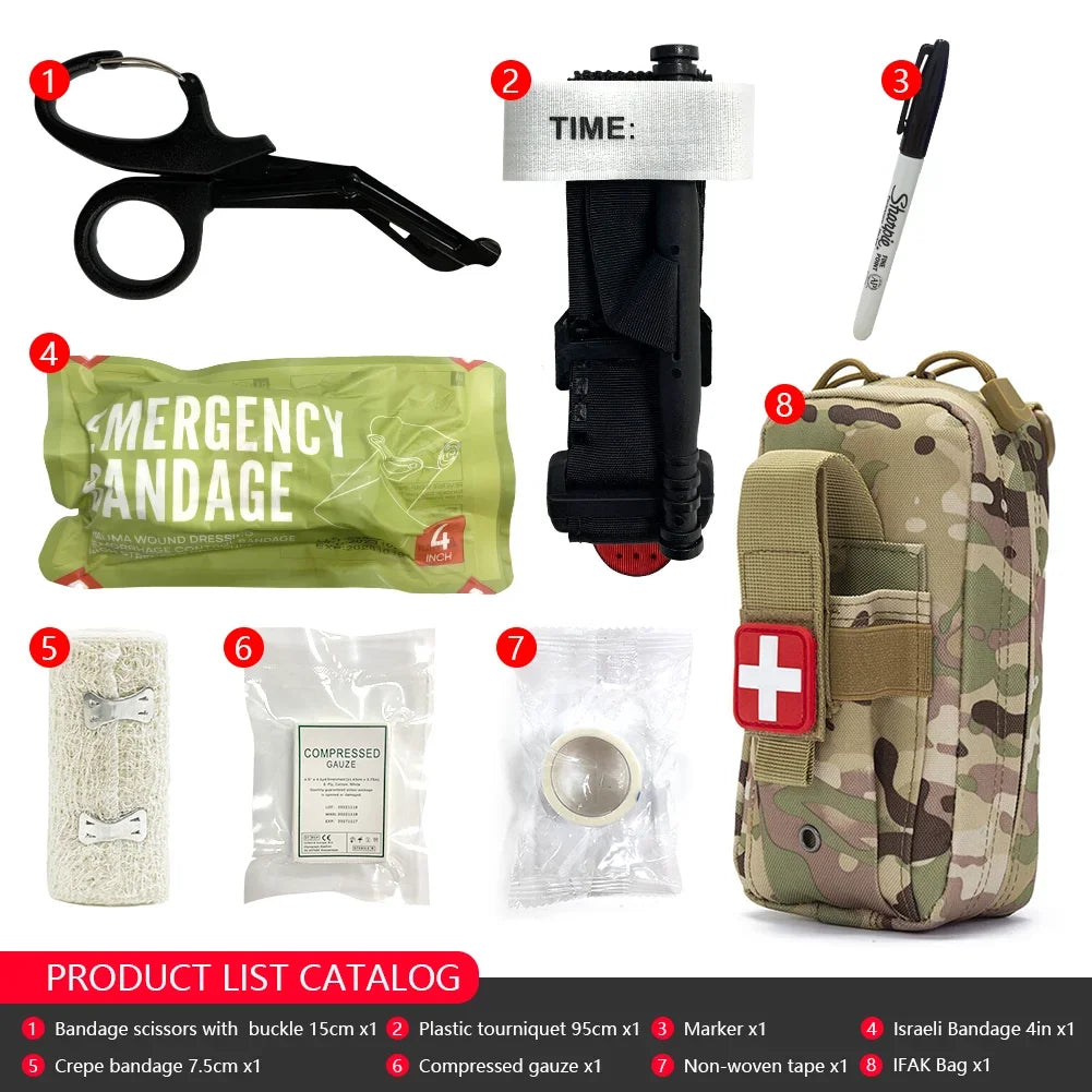 Portable Medium Bag First Aid Pouch – Essential Survival Kit for Emergencies - CP image
