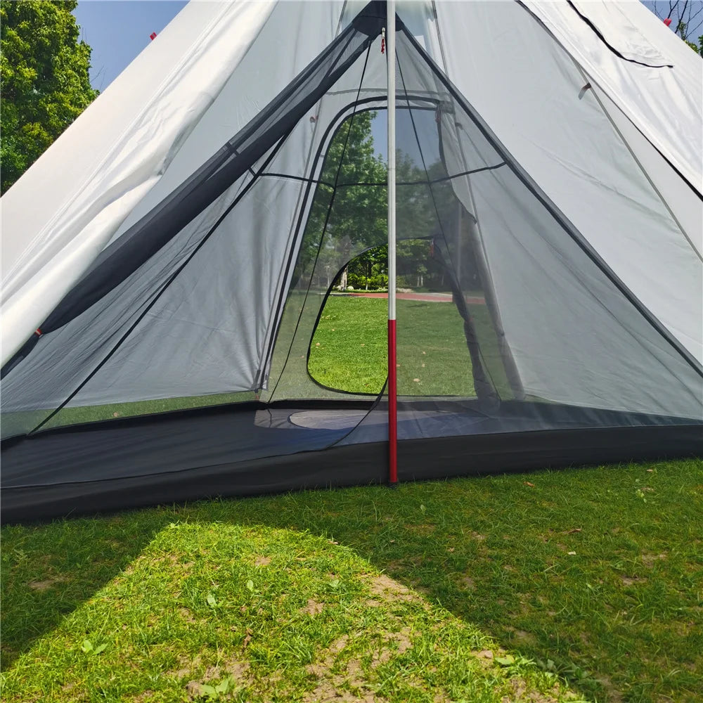 Ultralight Pyramid Tent's Inner Mesh Tent – Portable Summer Camping Companion image 5