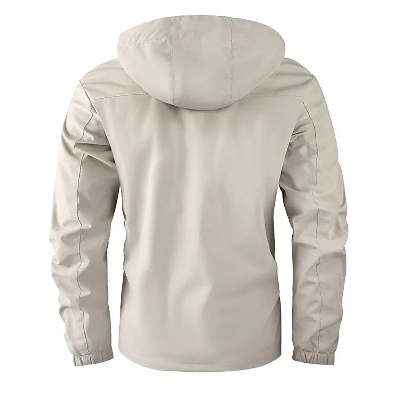Fashion Men's Casual Windbreaker Jackets – Hooded &amp; Waterproof Winter Coat image 1