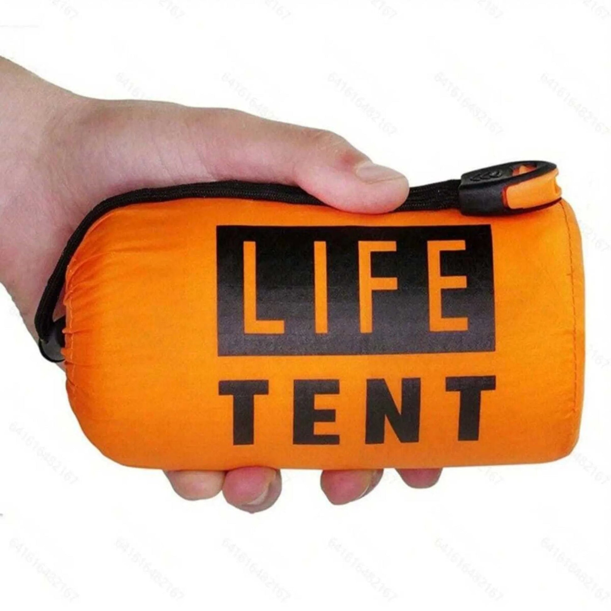 2 Person Emergency Shelter Bivy Survival Tent Kit – Essential Outdoor Gear - Orange set image